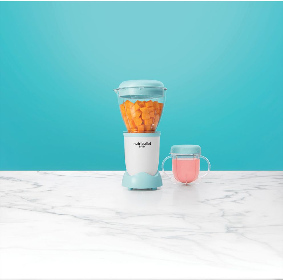 NUTRIBULLET M30049 Baby - Frullatore per bambini (Bianco/blu)