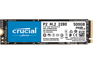 CRUCIAL T500P2SSD8 P2 500GB 3D NAND NVMe PCIe M.2 SSD Disk