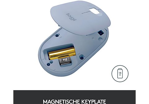 LOGITECH Pebble M350 Bluetooth-muis - Blauw