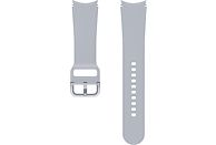 Recambio correa - Samsung Sport Band, Para Galaxy Watch 4, M/L, 20 mm, Fluoroelastómero, Plata