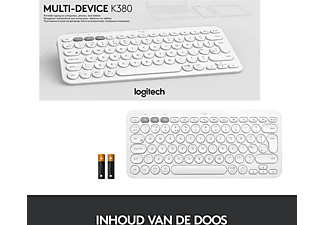 vorst doe alstublieft niet Bakken LOGITECH K380 Bluetooth-toetsenbord | Wit kopen? | MediaMarkt