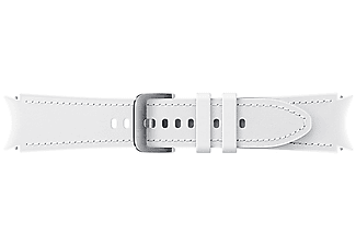 Recambio correa - Samsung Hybrid Leather Band, Para Galaxy Watch 4, S/M, Cuero, Blanco