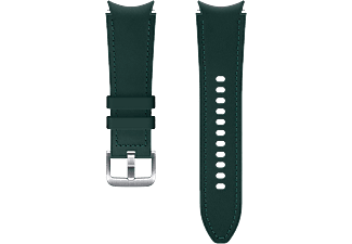Recambio correa  - Samsung Hybrid Leather Band, Para Galaxy Watch 4 / 4 Classic, Cuero, S/M, Verde