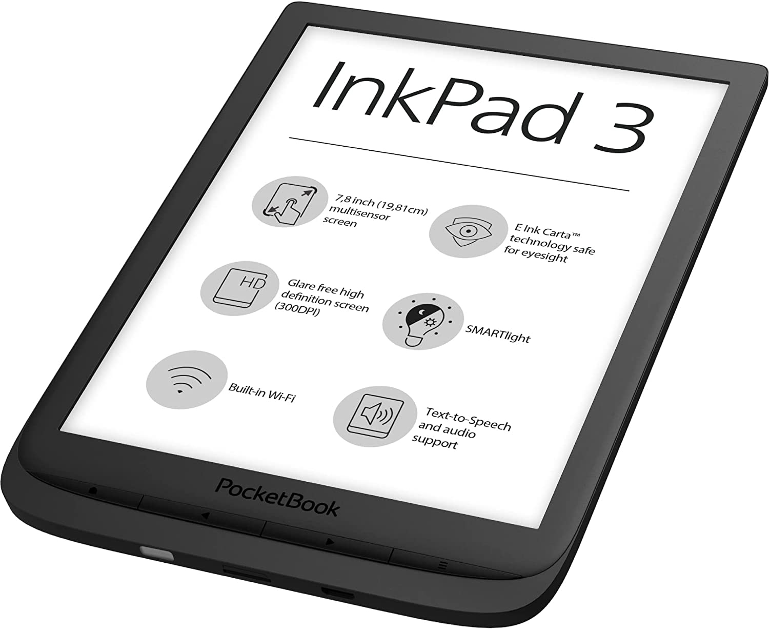 POCKETBOOK E-reader InkPad 3 Black (PB740-E-WW)