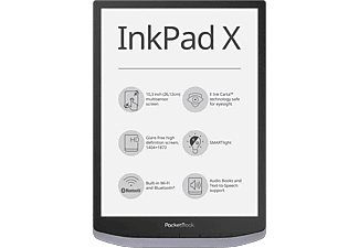 POCKETBOOK E-reader InkPad X Metallic Grey (PB1040-J-WW)