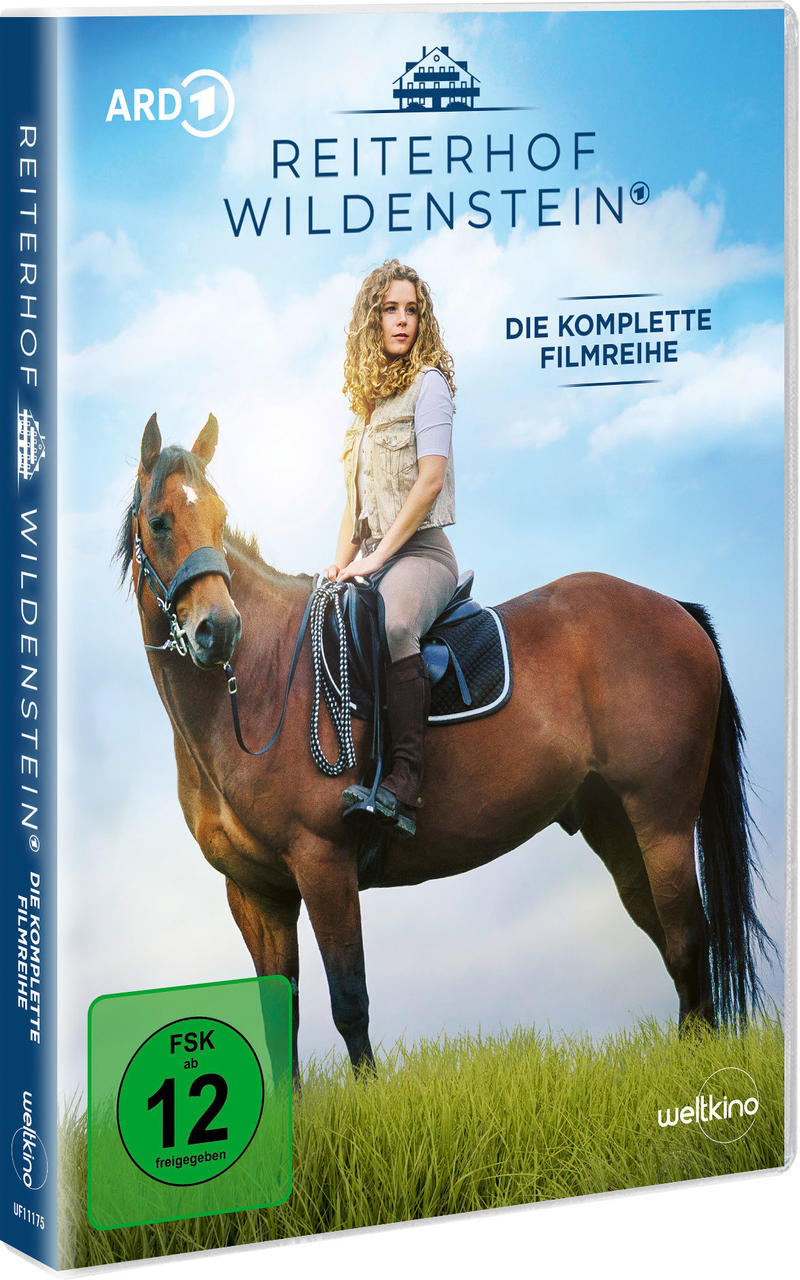 DVD-Cover mit einer Frau auf einem Pferd und Titel.