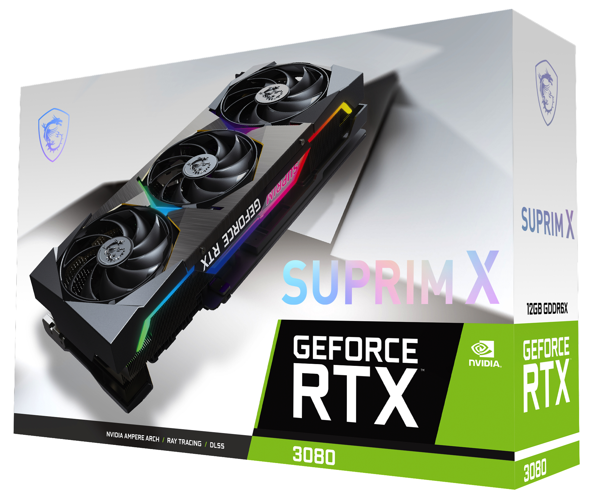 MSI GeForce RTX 3080 Suprim X LHR 12GB (V389-408R) (NVIDIA, Grafikkarte)