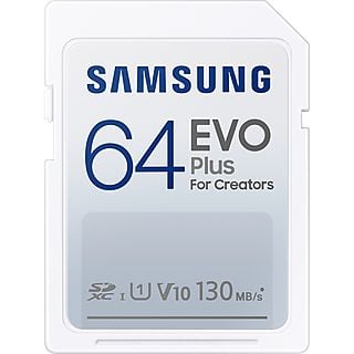 SAMSUNG EVO Plus 64GB, SDXC (MB-SD64K)