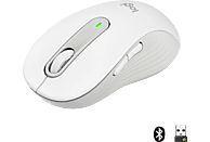 LOGITECH Maus Signature M650 Large, Bluetooth/USB, 2000dpi, Grauweiß