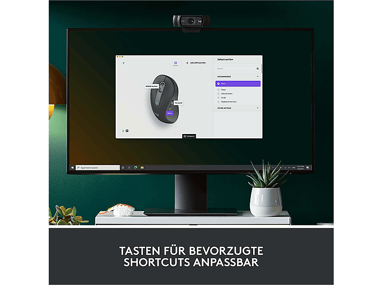 LOGITECH Signature M650 L Left kabellose Maus, Graphite