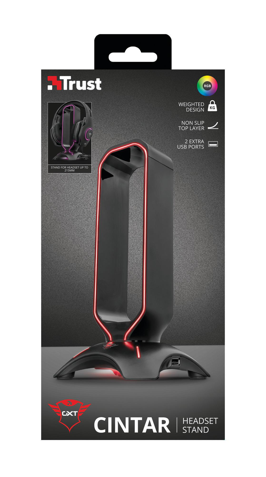 TRUST GXT 265 Cintar RGB On-ear - Headset-Ständer Gaming Schwarz