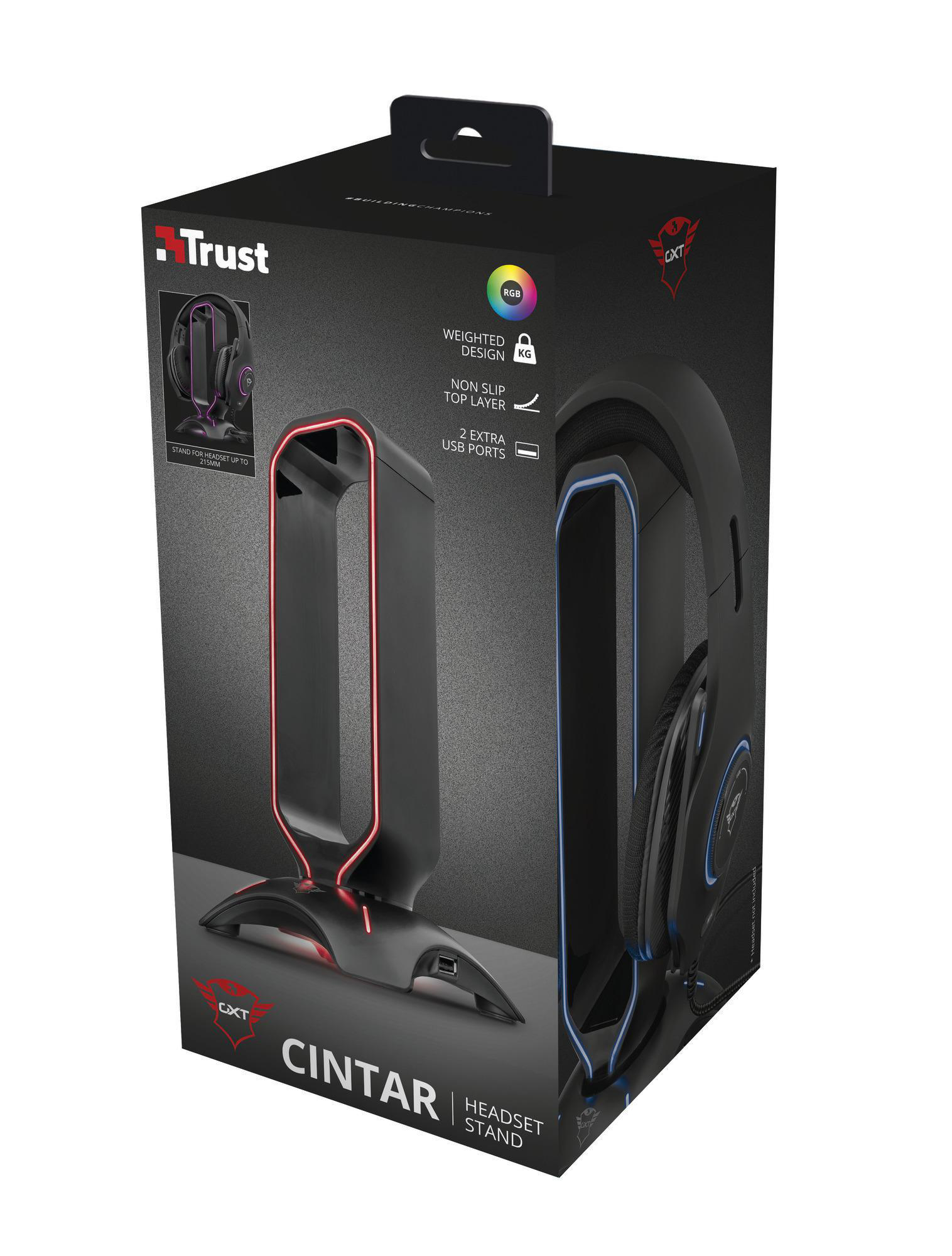 TRUST GXT 265 Cintar RGB On-ear - Headset-Ständer Gaming Schwarz
