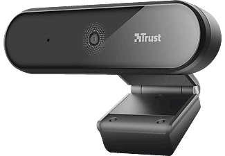 TRUST Tyro Full HD Webcam mit Mikrofon, 1080p USB Webkamera - Schwarz