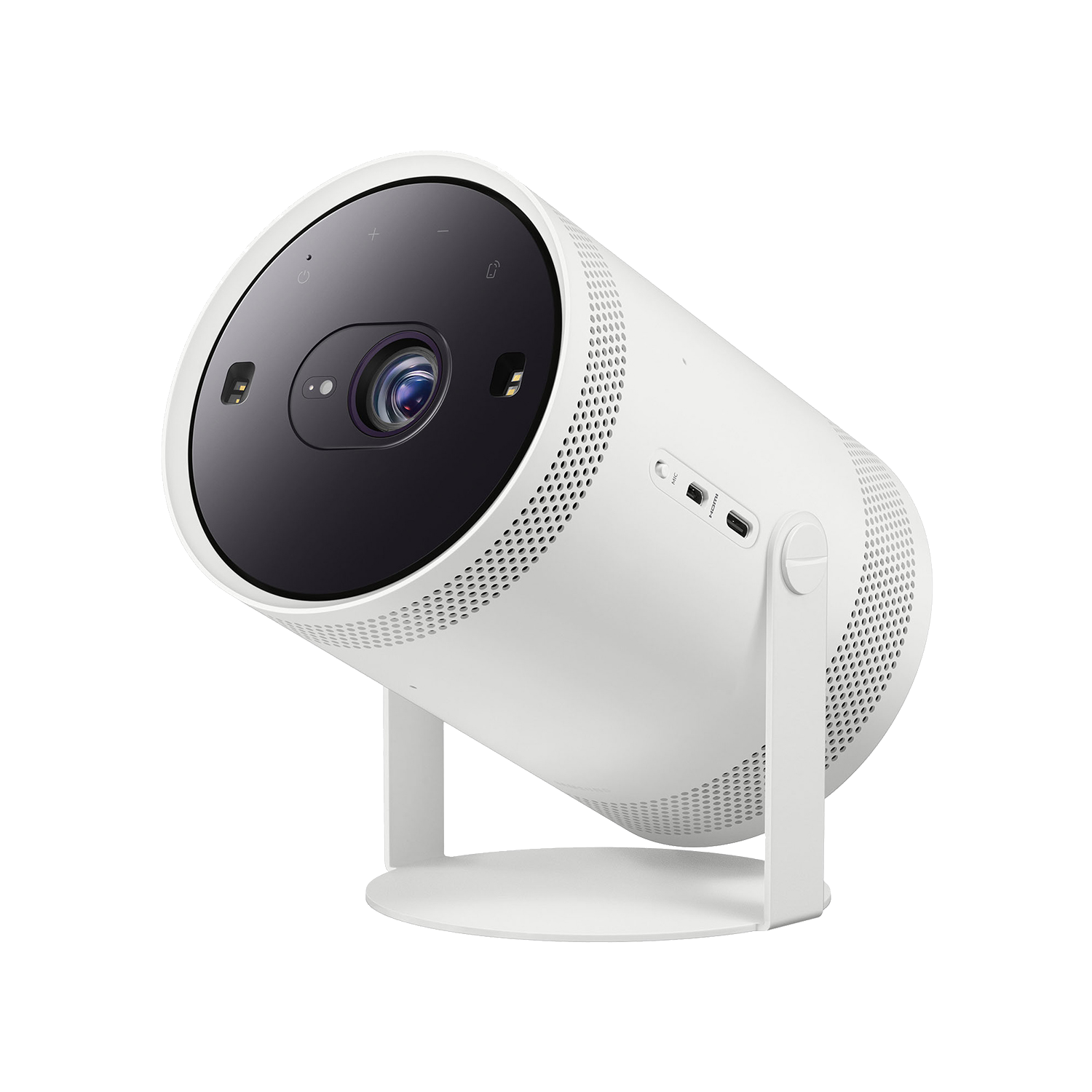 Proyector - Samsung The Freestyle SP-LSP3BLAXXE 2022, Smart TV hasta 100", Diseño rotante 360º, sonido envolvente, Calibración Automática, Blanco