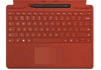 MICROSOFT Toetsenbordcover Surface AZERTY BE Poppy Red + Surface Slim Pen 2 (8X6-00026)