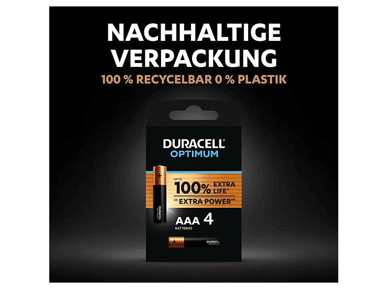 Duracell AAA Optimum Batterie, 12er Pack — Foto 4 von 5