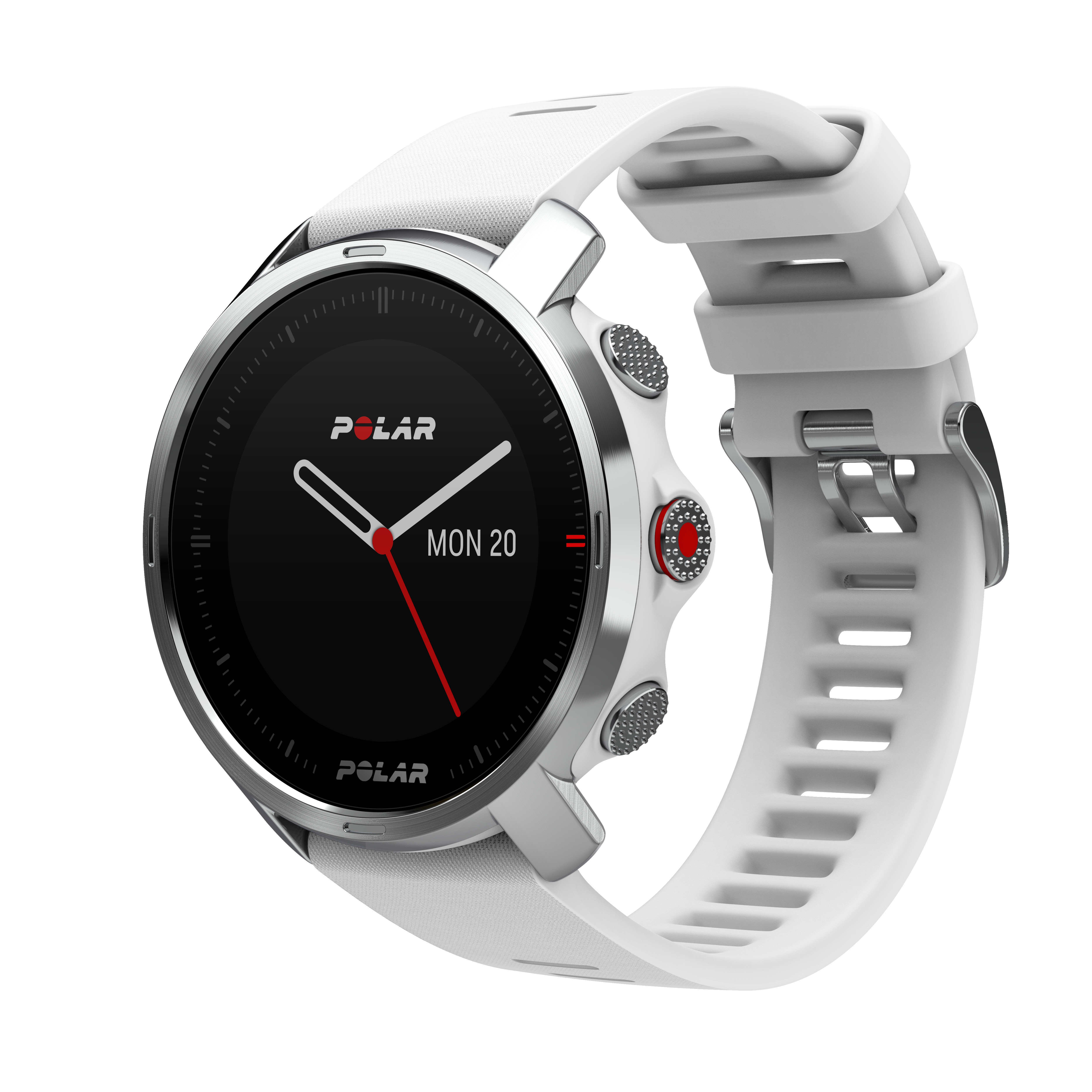 POLAR Grit X S/M Fitnesstracker Edelstahl Silikon, 130 - 190mm, Weiß