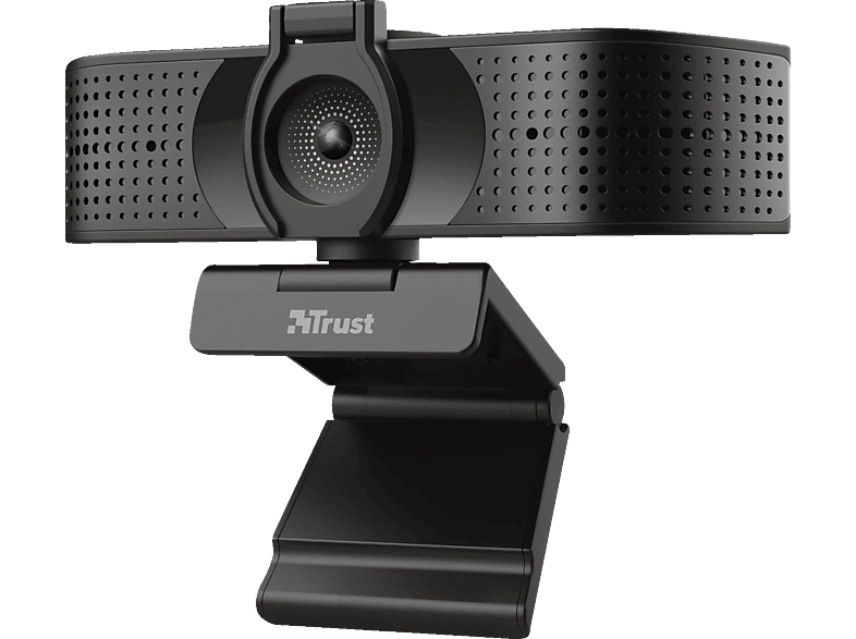 Blickschutzfilter Autofokus, Schwarz 2 HD | TRUST Teza SATURN mit und kaufen Webcam | Ultra Mikrofonen Webcam Streaming 4K