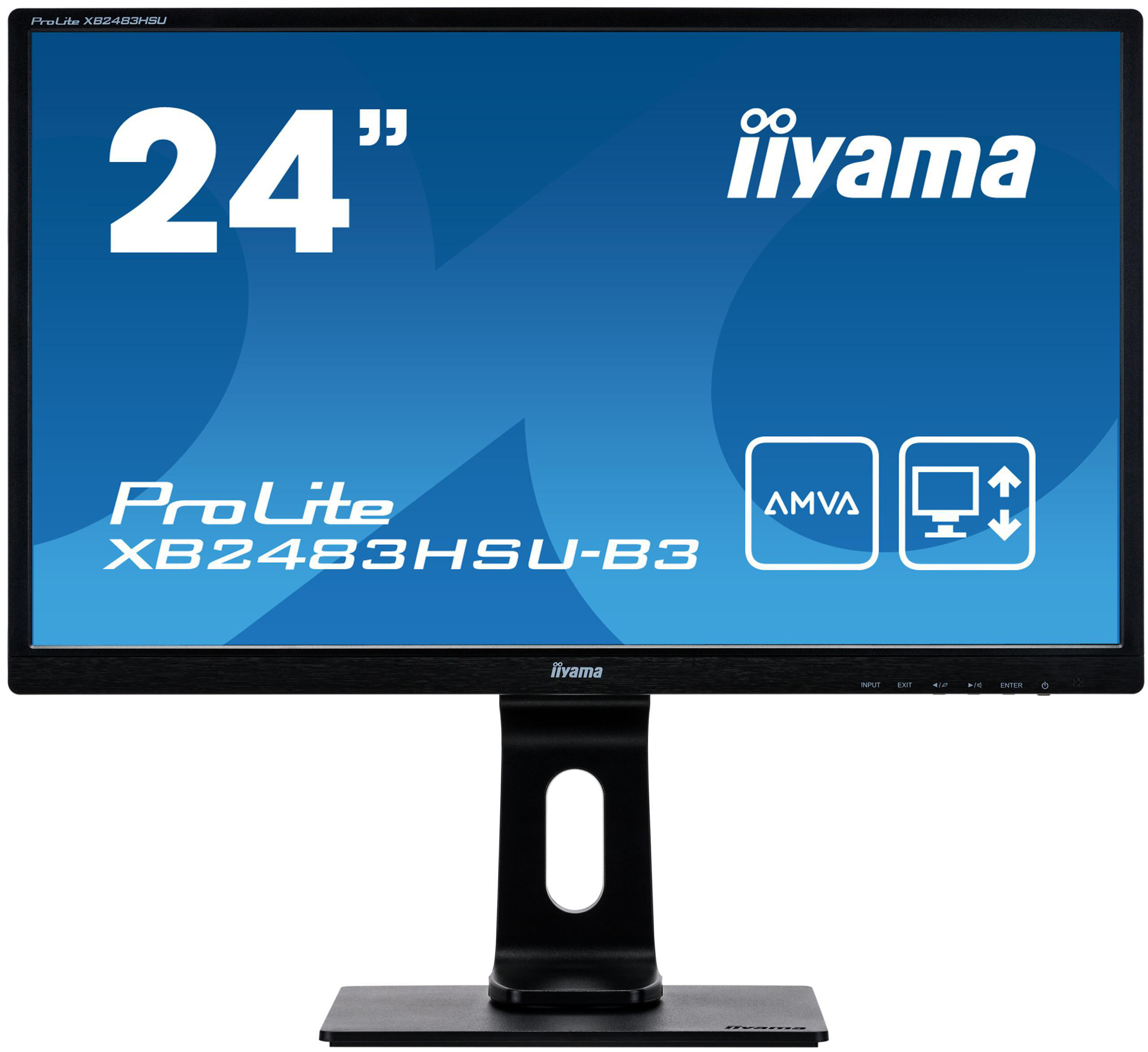 IIYAMA ProLite XB2483HSU-B3 24 Zoll  Full-HD  Monitor  4 ms Reaktionszeit  