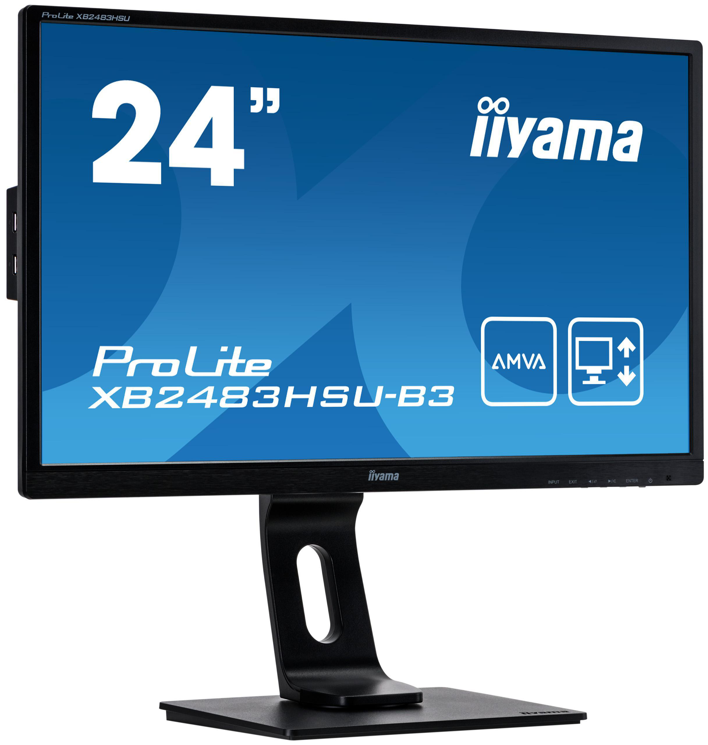 IIYAMA ProLite XB2483HSU-B3 24 Zoll  Full-HD  Monitor  4 ms Reaktionszeit  