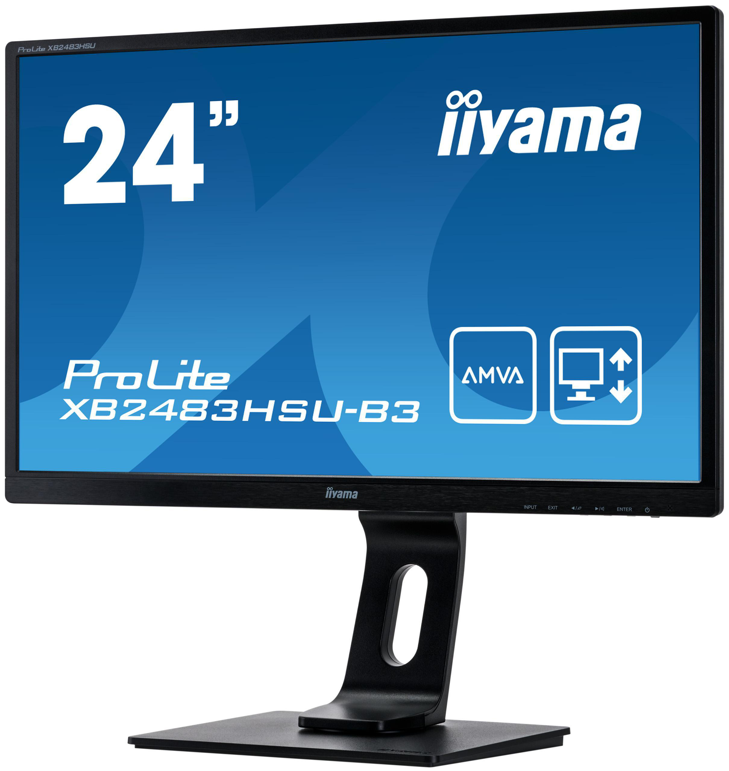 IIYAMA ProLite XB2483HSU-B3 24 Zoll  Full-HD  Monitor  4 ms Reaktionszeit  