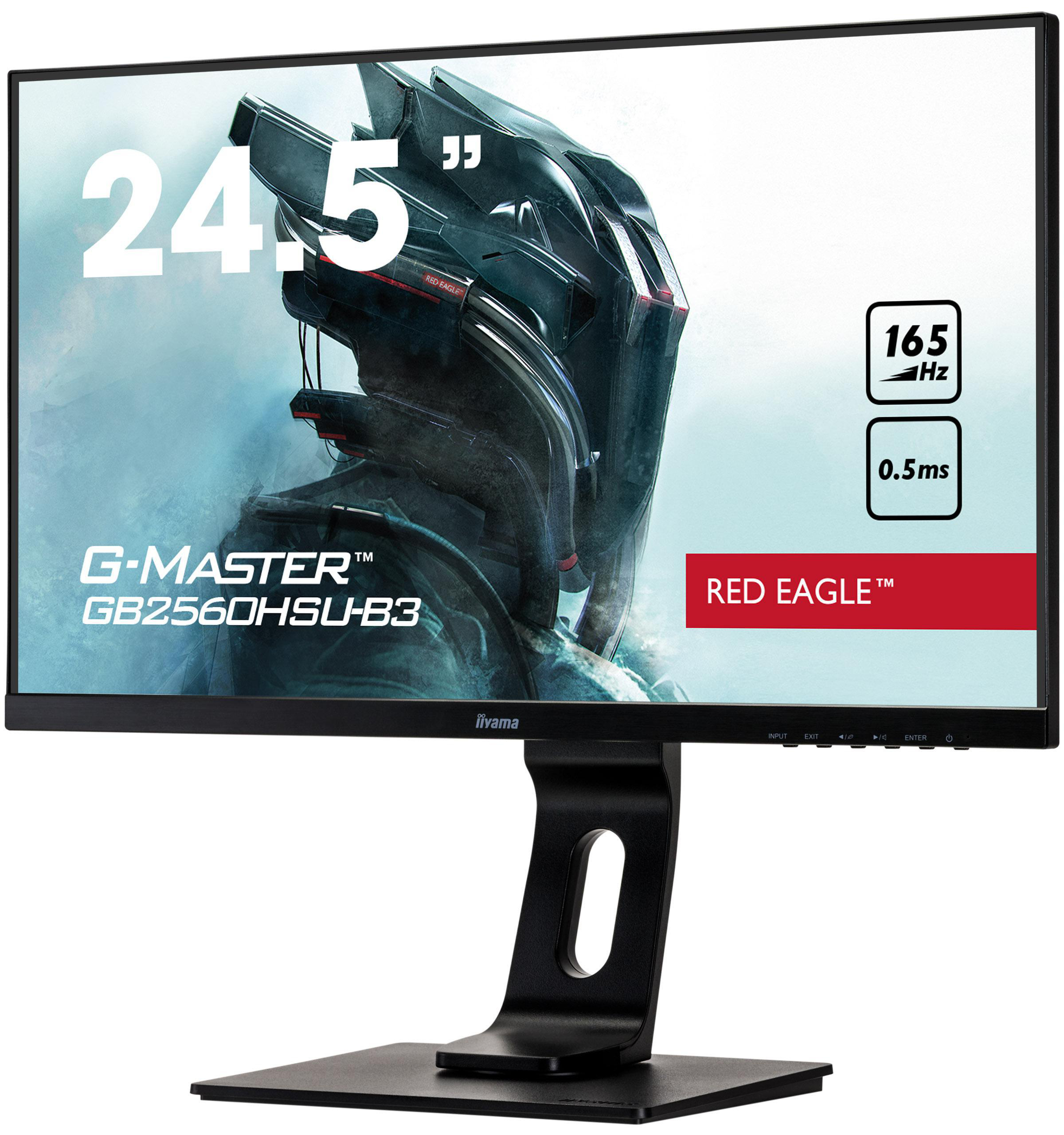 IIYAMA G-MASTER Red Eagle GB2560HSU-B3 25 25 Zoll  Full-HD  Gaming Monitor  0,5 ms Reaktionszeit  
