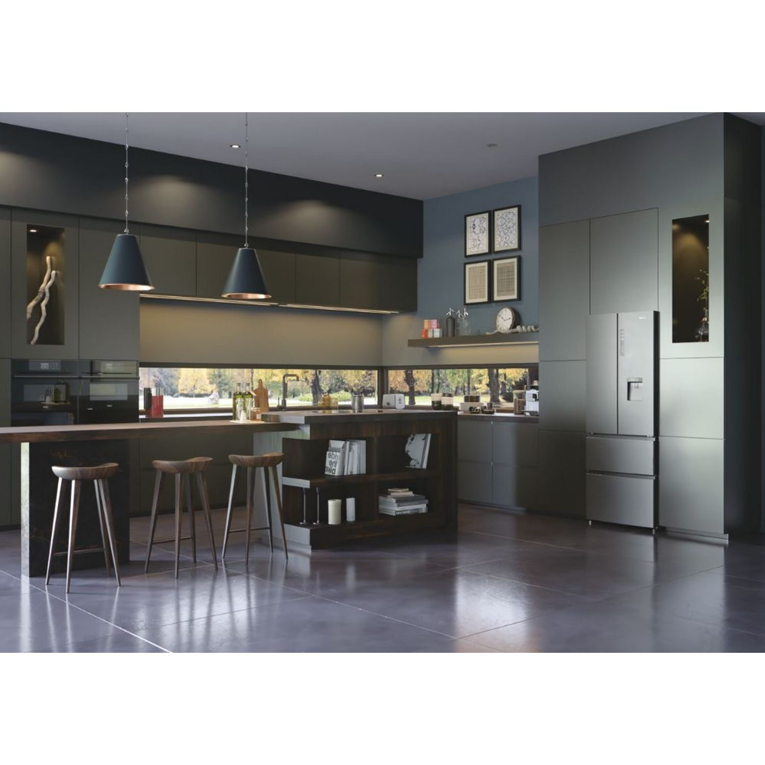 Frigorífico americano - Haier FD 70 Series 5 B3FE742CMJW, 426l, No Frost, 190cm, Inverter, Inox