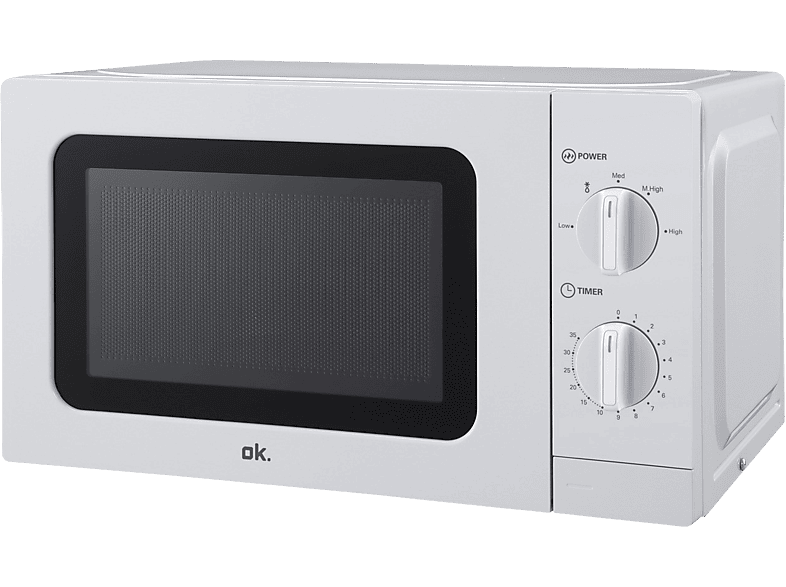 REACONDICIONADO Seminuevo Muy bueno Microondas con grill - OK OMWG 2024 W, 700 5 Niveles, Descongelación, 20 l, Blanco
