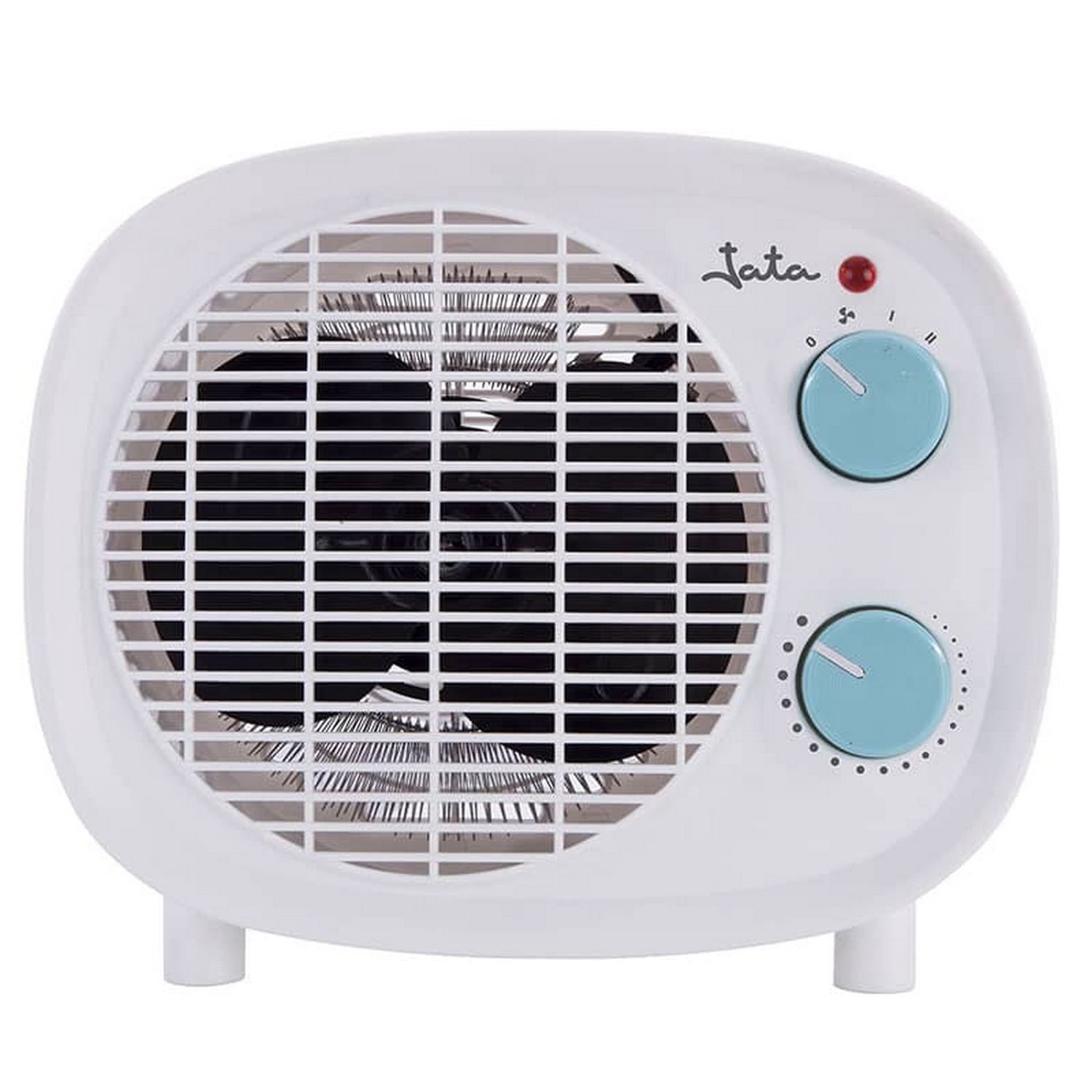 Calefactor - Jata TV52, 2000 W, 2 potencias, 3 posiciones, Ventilador, Termostato, Blanco