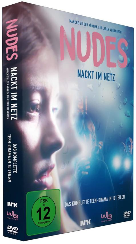 DVD-Cover für 'Nudes: Nackt im Netz', mit Gesicht und Text.