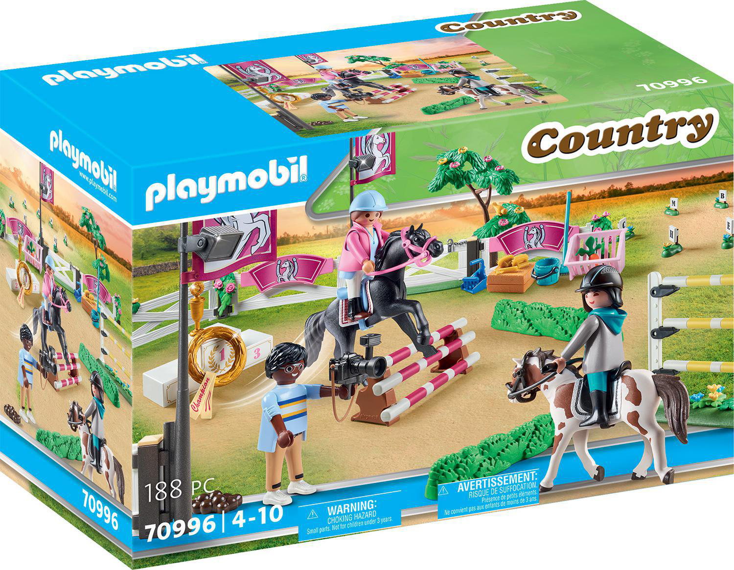 PLAYMOBIL 70996 Reitturnier Spielset, Mehrfarbig
