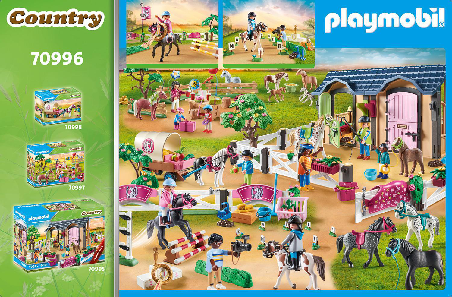 PLAYMOBIL 70996 Reitturnier Spielset, Mehrfarbig