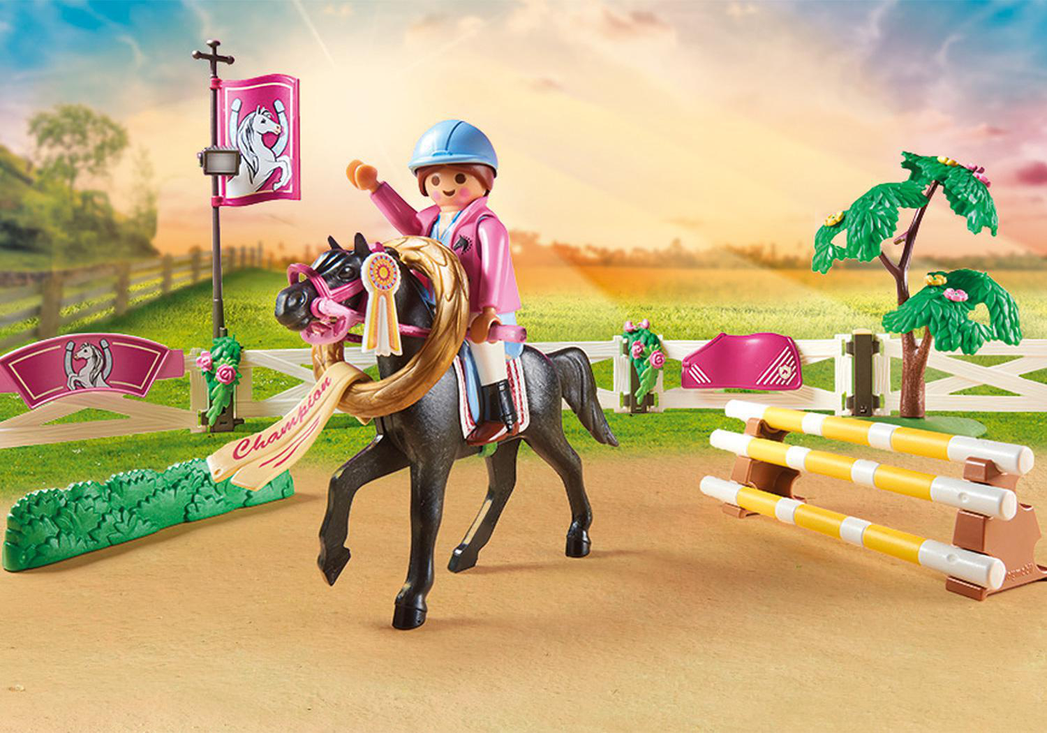 PLAYMOBIL 70996 Reitturnier Spielset, Mehrfarbig