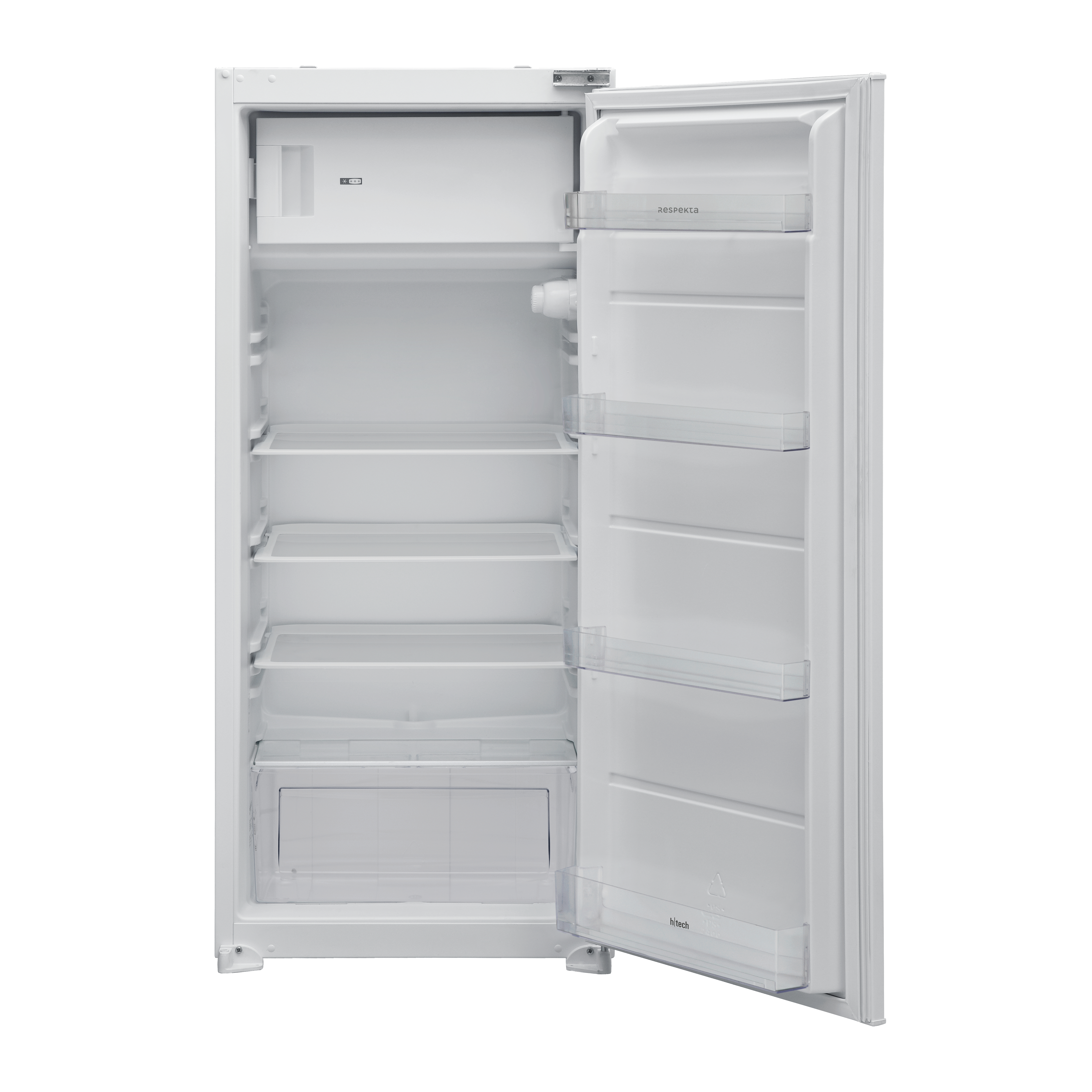 RESPEKTA KS1224 Kühlschrank (186 l, E, 1225 mm hoch, Weiß)