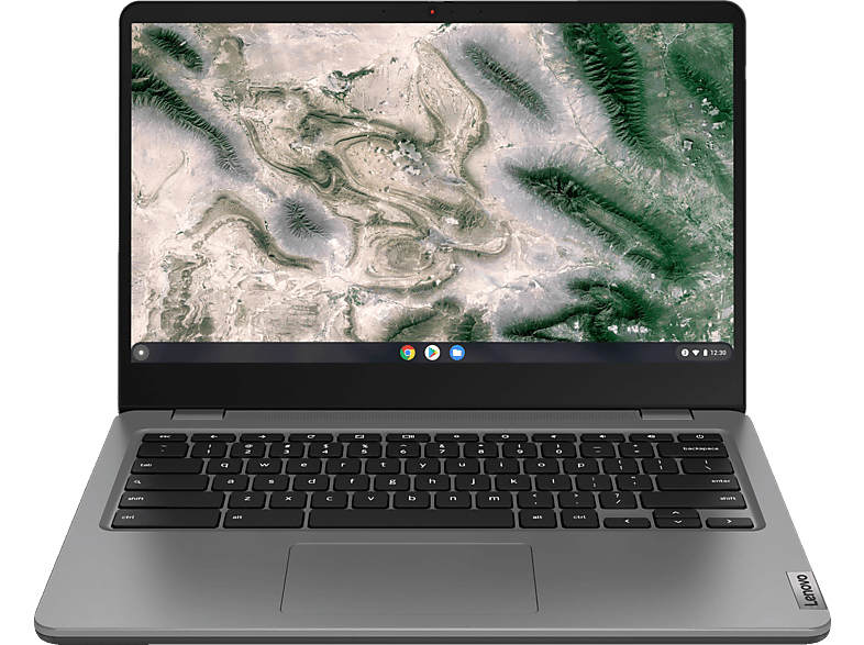 LENOVO IdeaPad 3 Chromebook, Chromebook mit 14 Zoll Display, AMD 3000 Series Prozessor, 8 GB RAM, 128 GB eMMC, Hellgrau/Dunkelgrau