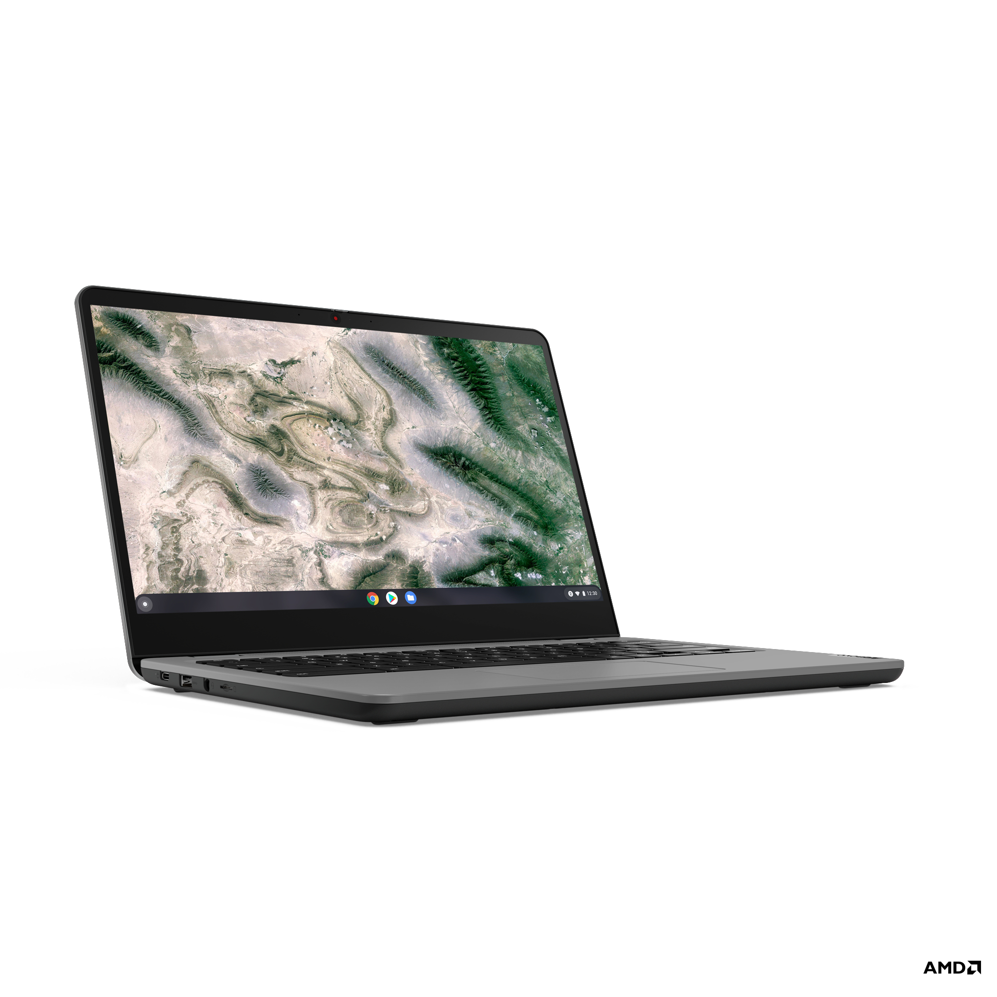 AMD 14 8 Chromebook, eMMC, Zoll Series GB LENOVO Prozessor, Hellgrau/Dunkelgrau GB IdeaPad 3000 3 128 mit Chromebook RAM, Display,