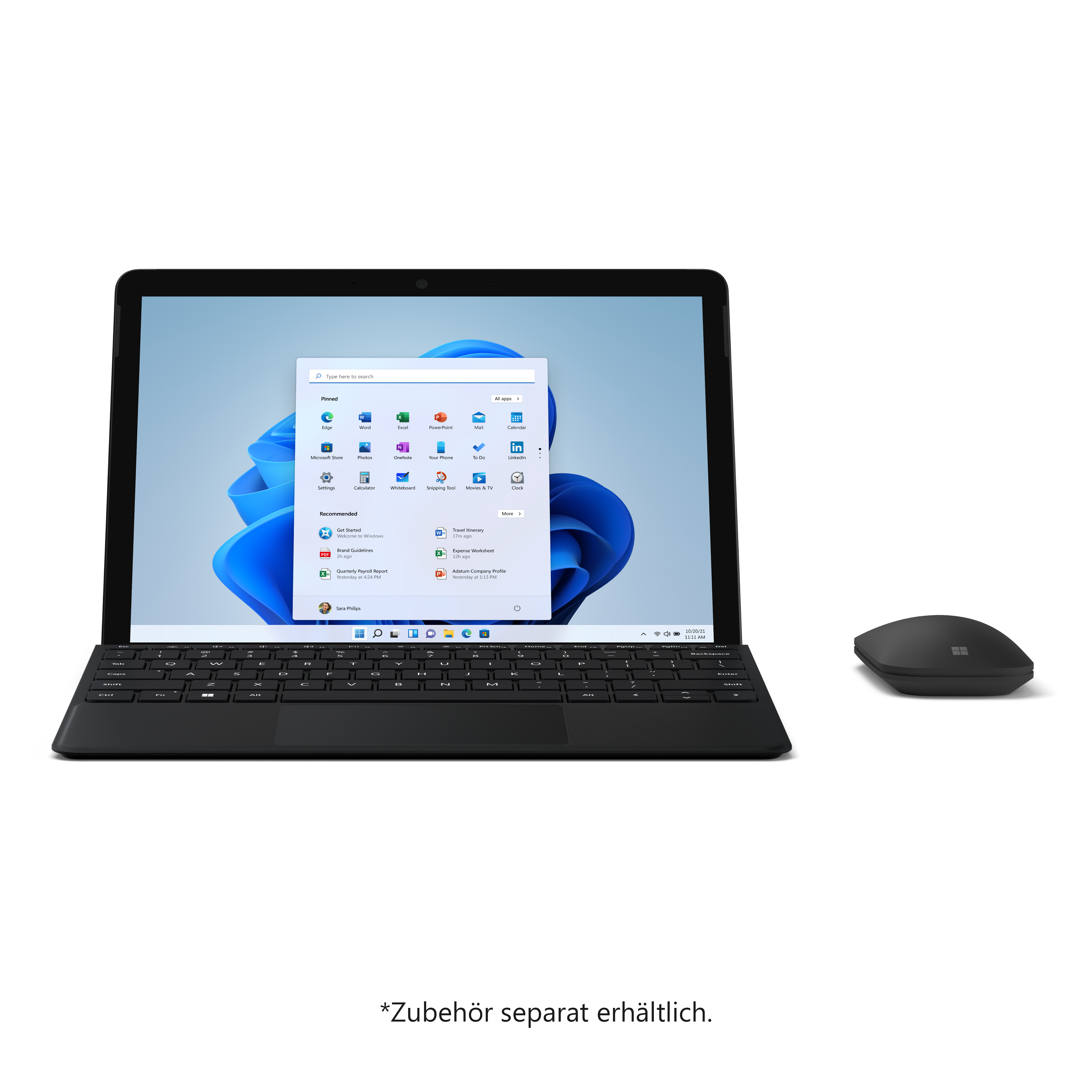 MICROSOFT Surface Go 3 - 10,5 Zoll - Intel® Pentium® Gold 6500Y - 8 GB - 128 GB - Intel® UHD 615 - Windows 11 Home S-Modus
