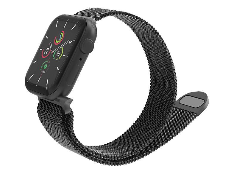 ISY Milanaisearmband ISB-1003 für Apple Watch 42/44/45mm, Schwarz