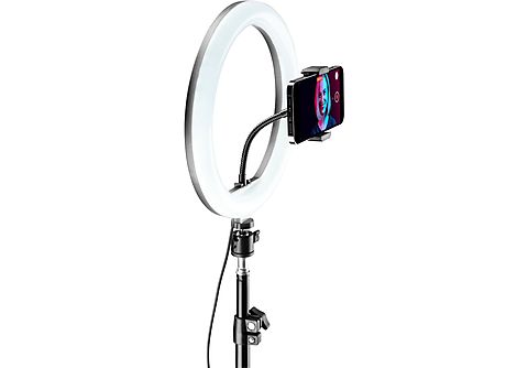CELLULARLINE Anneau lumineux 10" Selfie Ring Pro LED RVB (SELFIERINGPROMULTK)