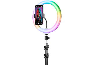 CELLULARLINE Anneau lumineux 10" Selfie Ring Pro Multicolor (SELFIERINGPROMULTK)