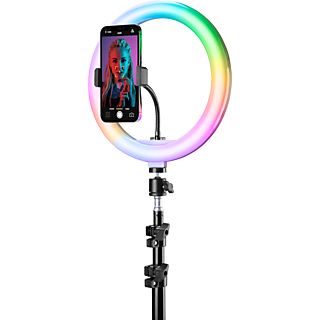 CELLULARLINE Anneau lumineux 10" Selfie Ring Pro LED RVB (SELFIERINGPROMULTK)