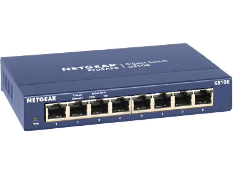 Netgear Switch Prosafe Unmanaged 8-port Grijs (gs108ge)