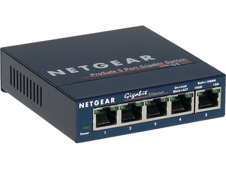 Netgear Switch Prosafe Unmanaged 5-port Gigabit Grijs (gs105ge)