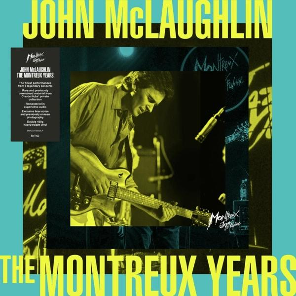 Pochette de l'album : John McLaughlin, jouant de la guitare, et le logo The Montreux Years.
