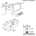 ZANUSSI Onderbouwdampkap D (ZHT631X)