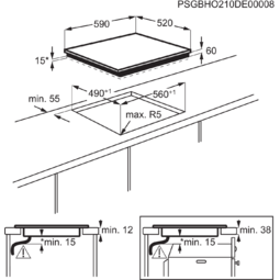 ZANUSSI Inductie kookplaat (ZITN641K)