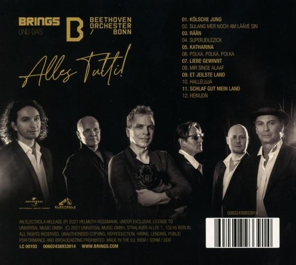 Albumcover mit einer Band von Männern, dem Text 'Alles Tutti!' und einer Titelliste.