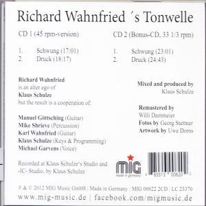 Klaus Schulze - Richard Wahnfried's Tonwelle (Special 2-CD Edition  - (CD)