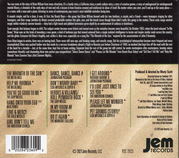 VARIOUS - Jem Records Celebrates Brian Wilson  - (CD)
