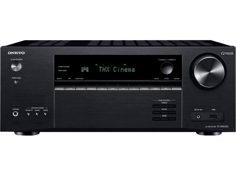 Onkyo TX-NR6100 7.2 Kanal THX-Zertifizierter Netzwerk-AV-Receiver, schwarz
